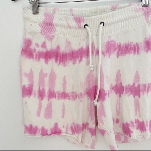 Threads 4 Thought Cut off Athletic Sweat Shorts Size XS Pink/White Tie Dye New - Picture 2 of 6